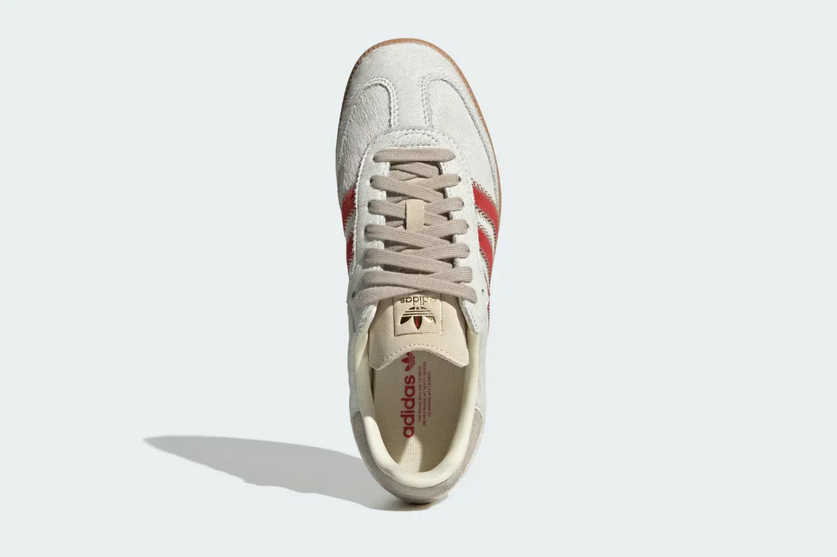 Adidas Samba OG Pony Hair Wonder Beige Better Scarlet