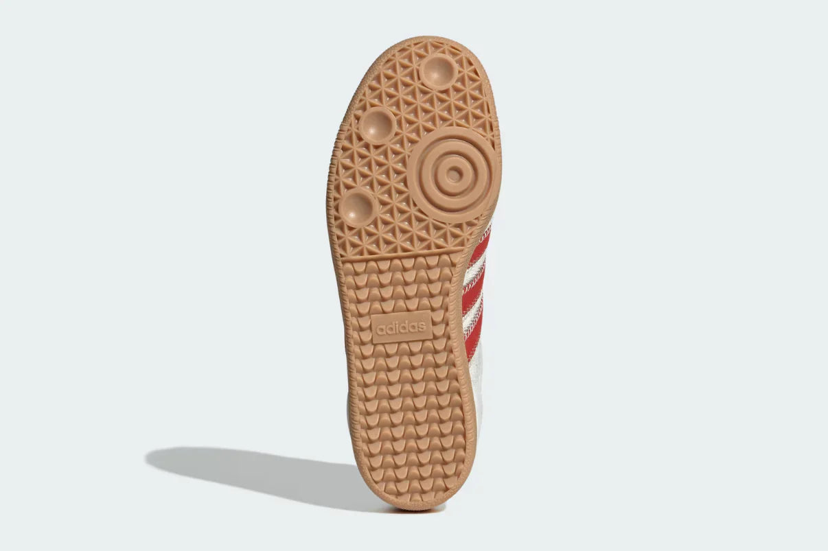 Adidas Samba OG Pony Hair Wonder Beige Better Scarlet