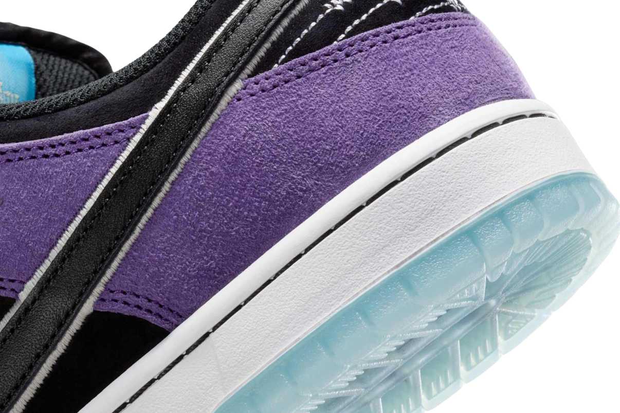 Nike SB Dunk Low Pro x Hayley Wilson Black and Court Purple Roxo