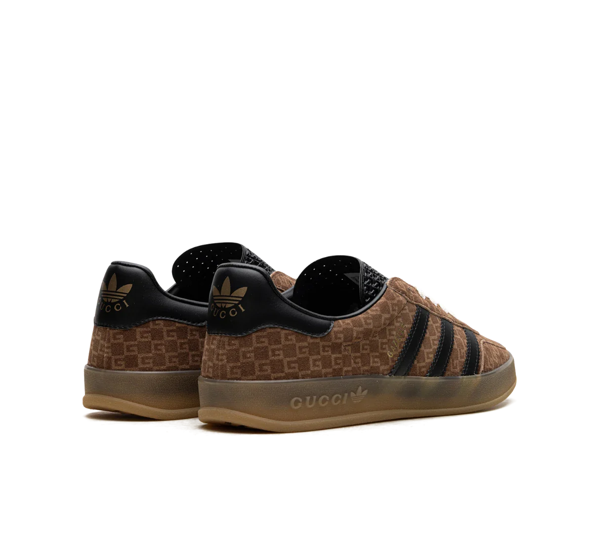 Tênis Adidas x Gucci Gazelle GG Monogram 'Brown' Marrom/Preto - 707847-AAA2V-8546