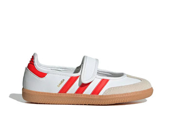 Adidas Samba Jane White Red Gum Branco