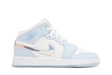 Air Jordan 1 Mid Glitter Swoosh Azul