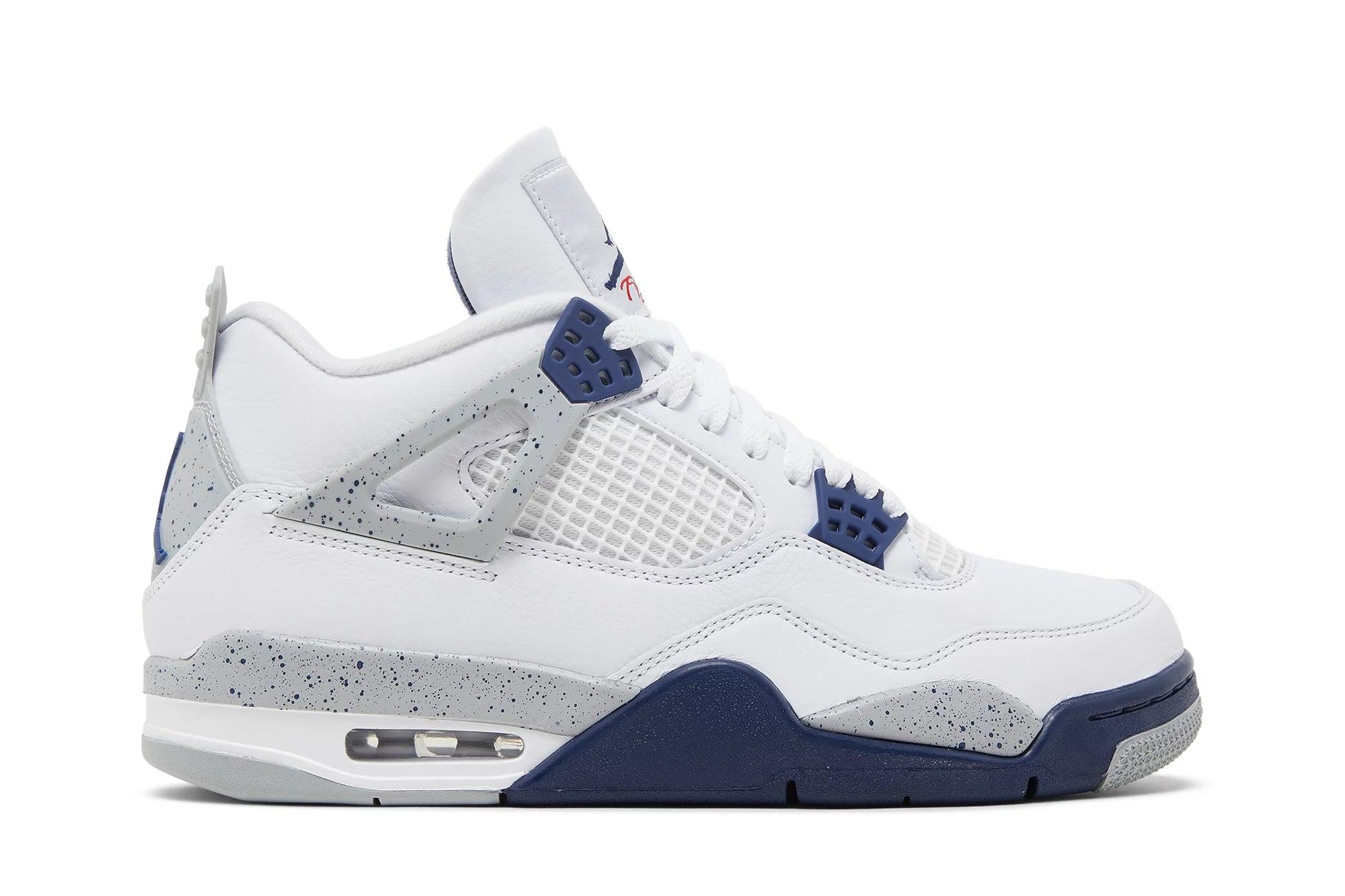 Air Jordan 4 Midnight Navy Branco/Azul