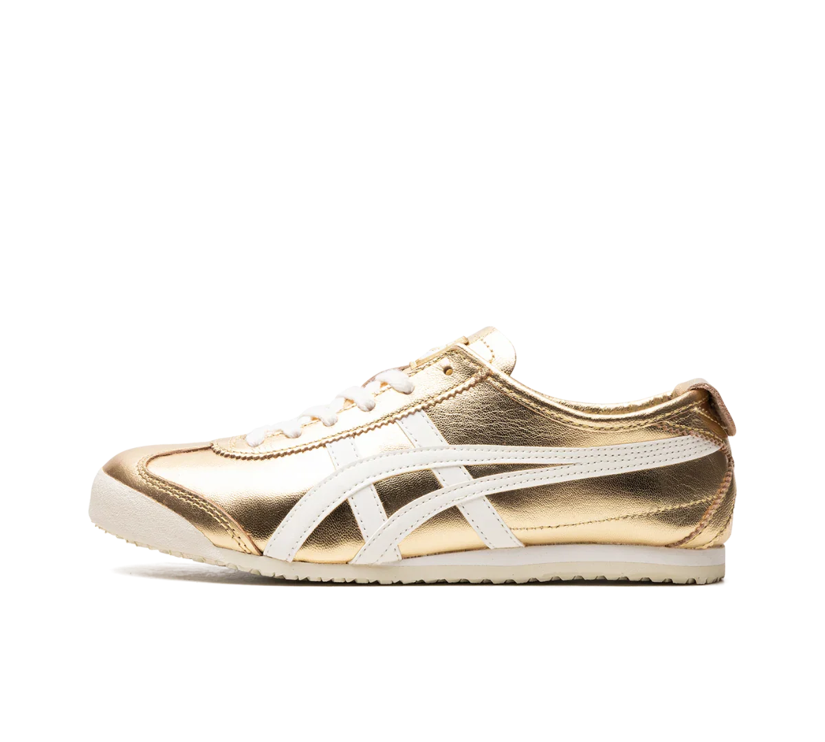 Tênis Onitsuka Tiger Mexico 66 'Gold White' Dourado