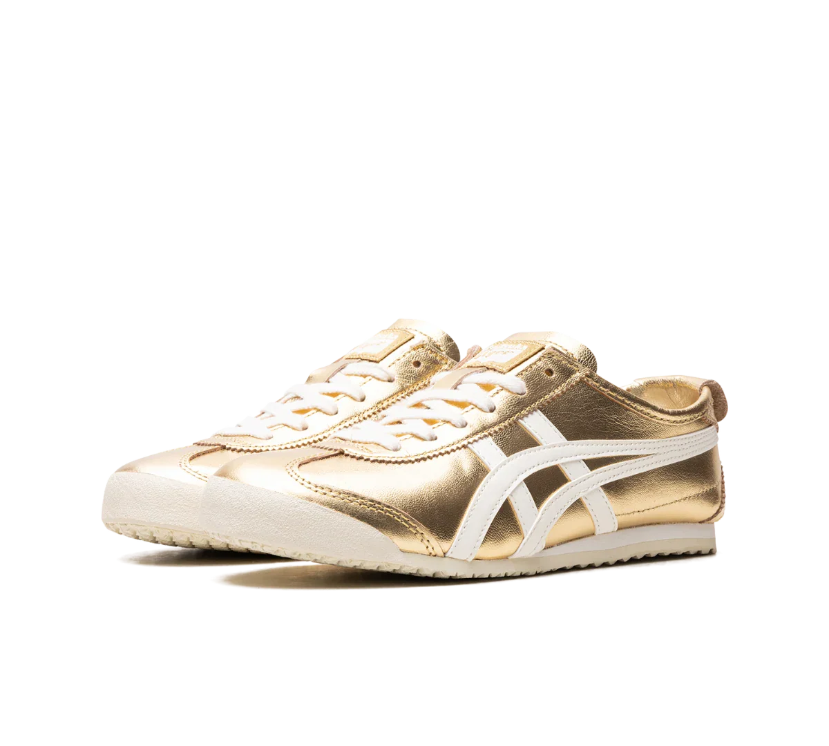 Tênis Onitsuka Tiger Mexico 66 'Gold White' Dourado