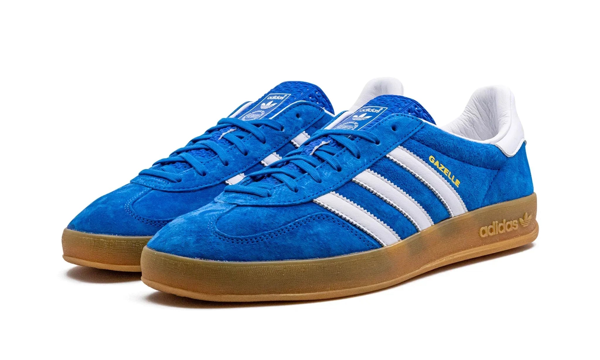 Tênis Adidas Gazelle Indoor Feminino "Blue Bird" Azul - H06260