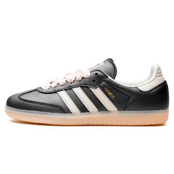Tênis Adidas Samba OG Feminino "Black Pink Ribbon Laces" Preto - IH8047