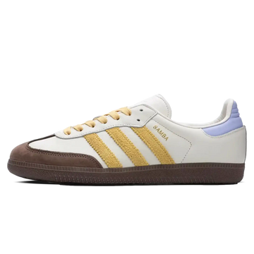 Tênis Adidas Samba OG Feminino "Oat Violet Tone" Amarelo / Marrom - IE0875