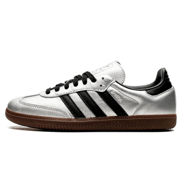 Tênis Adidas Samba OG Feminino "Silver Metallic Black Gum" Prata - JI4218