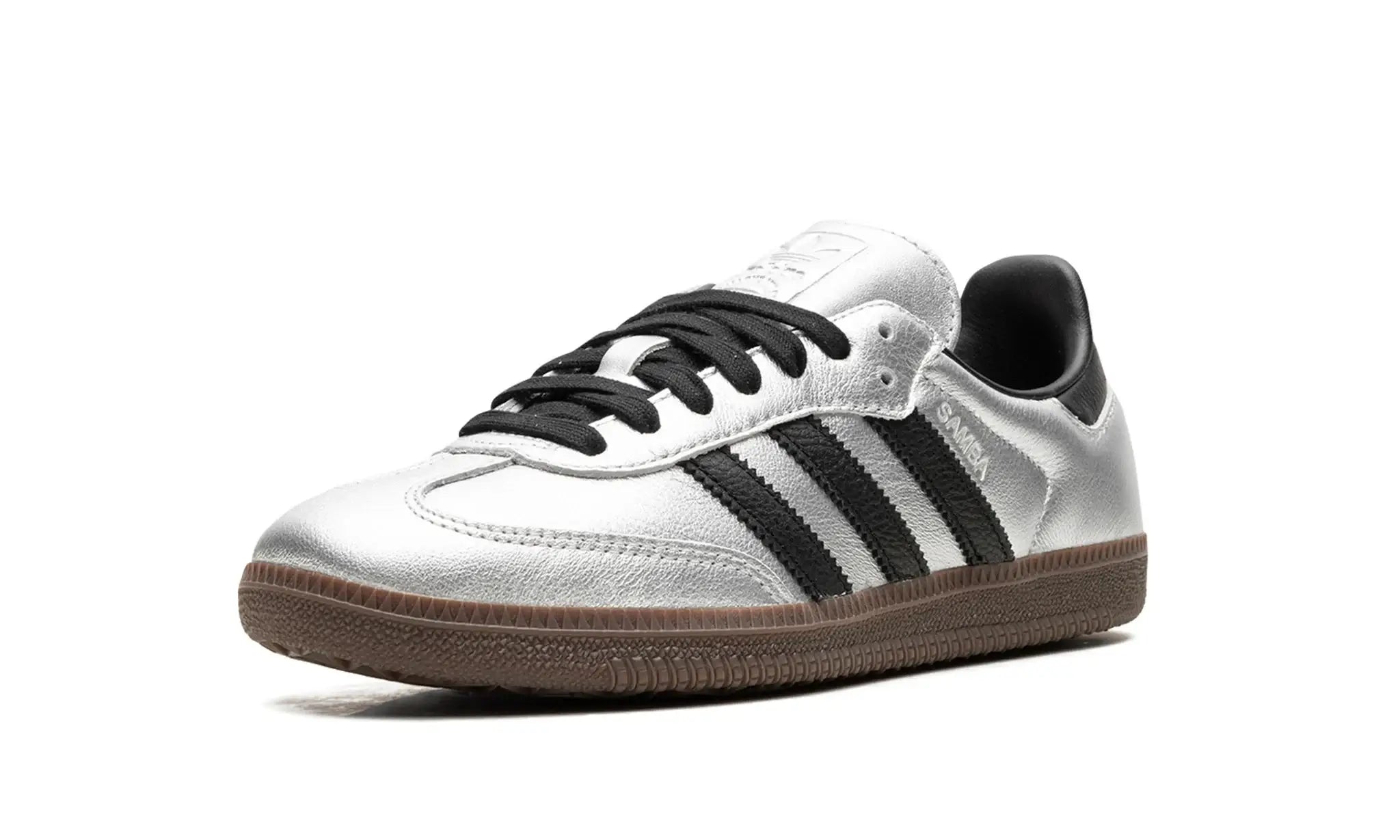 Tênis Adidas Samba OG Feminino "Silver Metallic Black Gum" Prata - JI4218