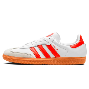 Tênis Adidas Samba OG Feminino "White Solar Red" Branco / Vermelho - IF6513