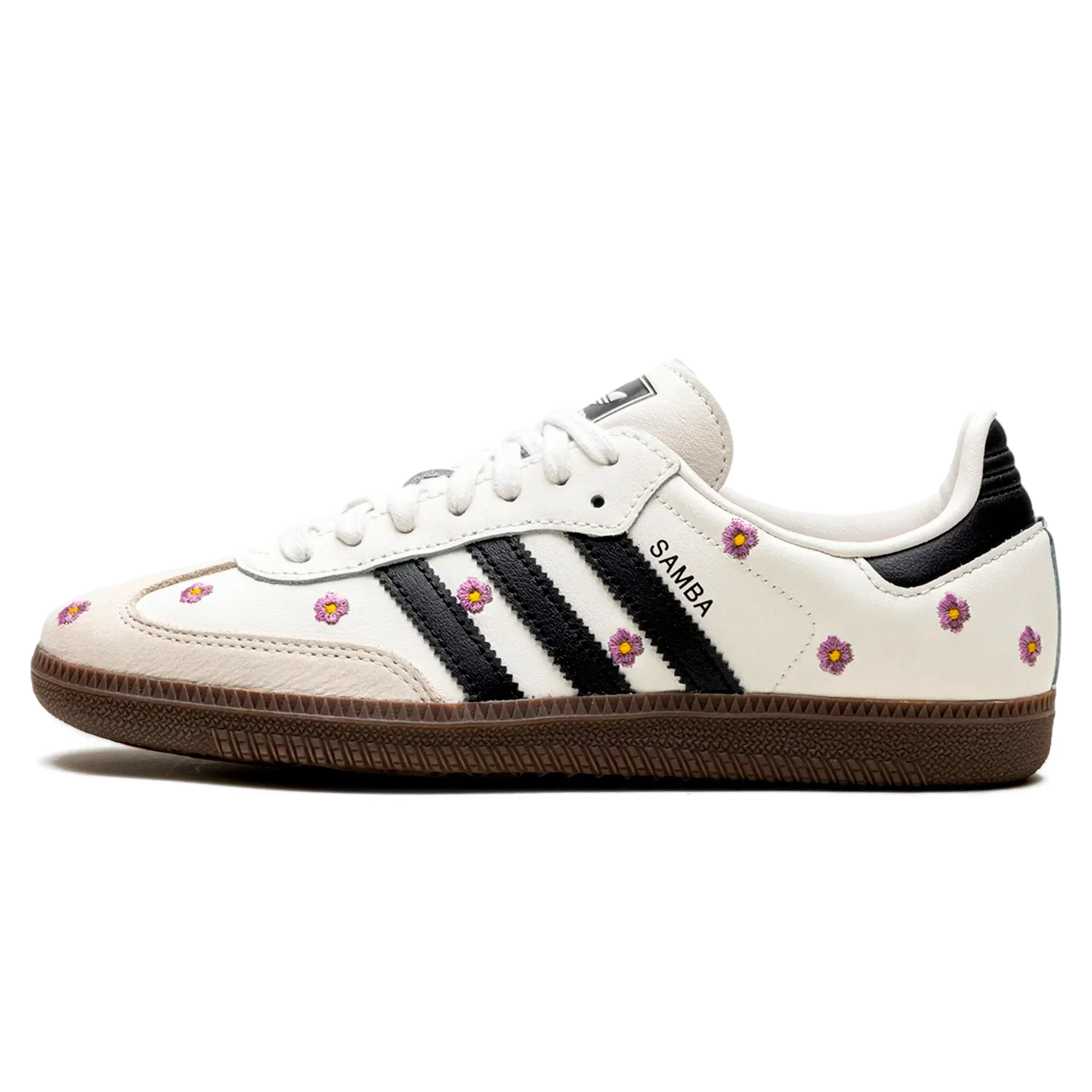 Tênis Adidas Samba OG Feminino 'White Floral Embroidery' Branco - IF4398
