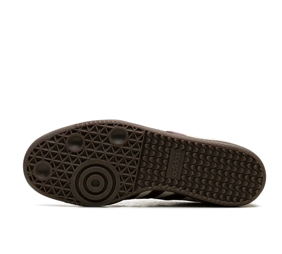 Tênis Adidas Samba OG 'Wonder White Maroon' Bege / Vinho