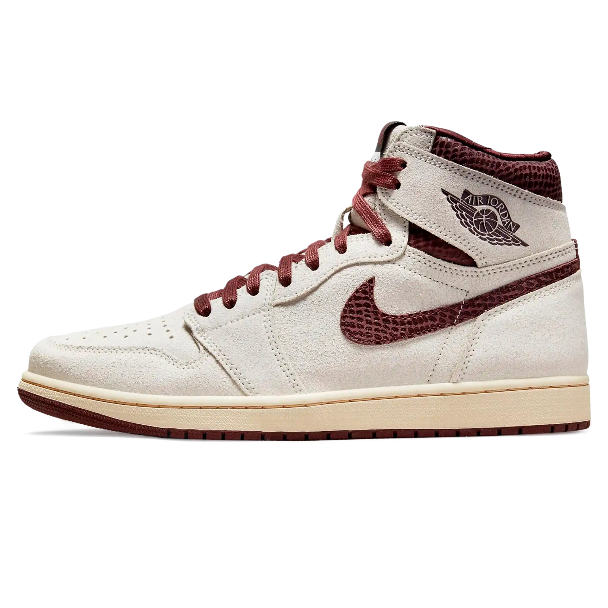 Tênis Air Jordan 1 High x "A Ma Maniere" Branco / Marrom - DO7097-100