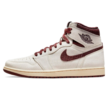 Tênis Air Jordan 1 High x "A Ma Maniere" Branco / Marrom - DO7097-100