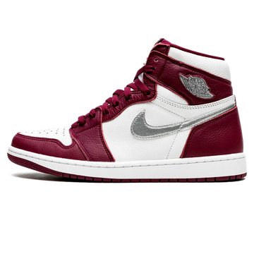 Tênis Air Jordan 1 High "Bordeaux" Bordô - 555088-611