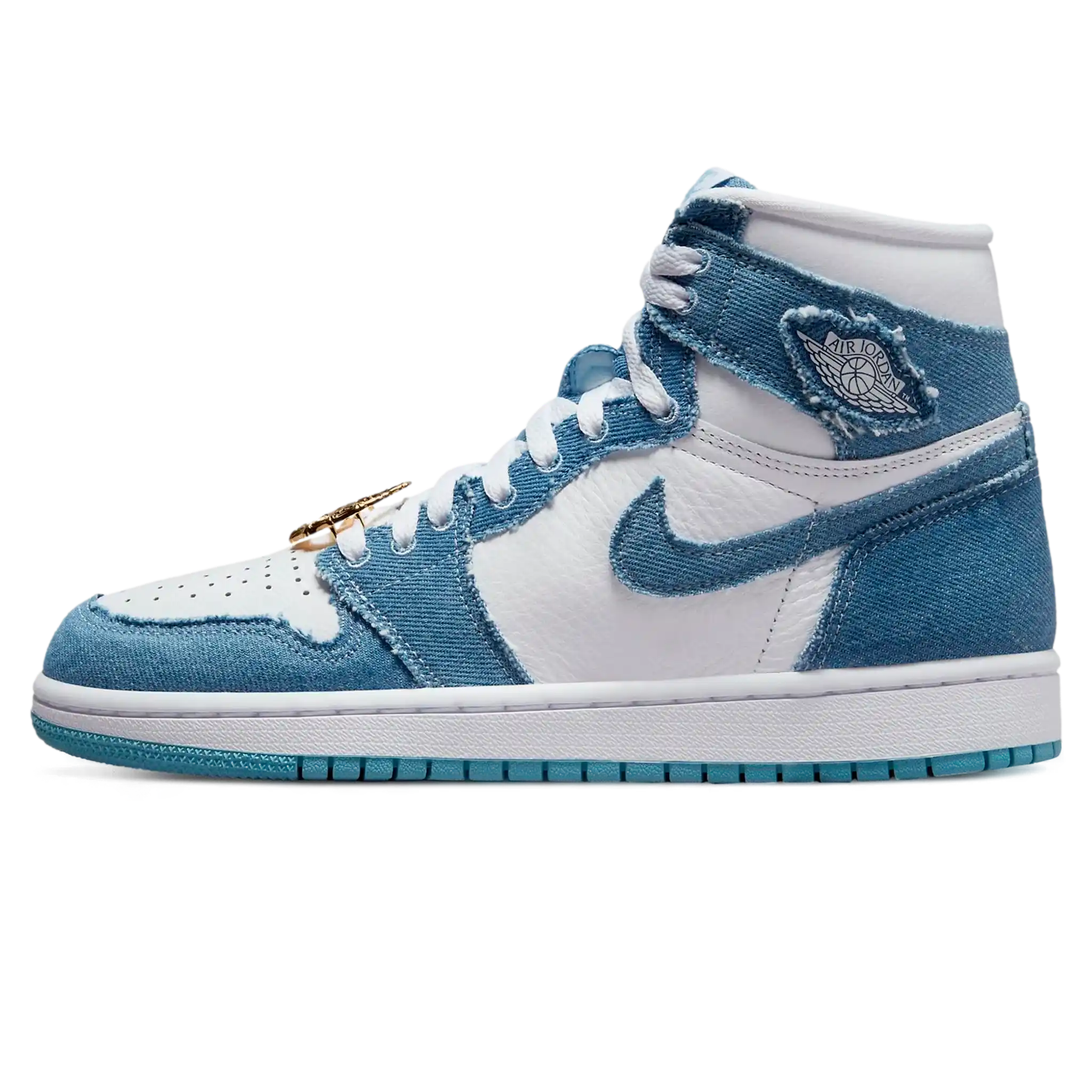 Tênis Air Jordan 1 High Feminino "Denim" Azul - DM9036-104