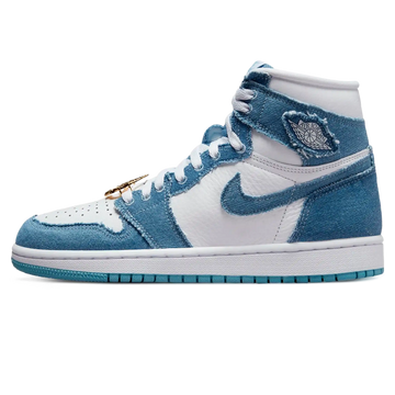 Tênis Air Jordan 1 High Feminino "Denim" Azul - DM9036-104