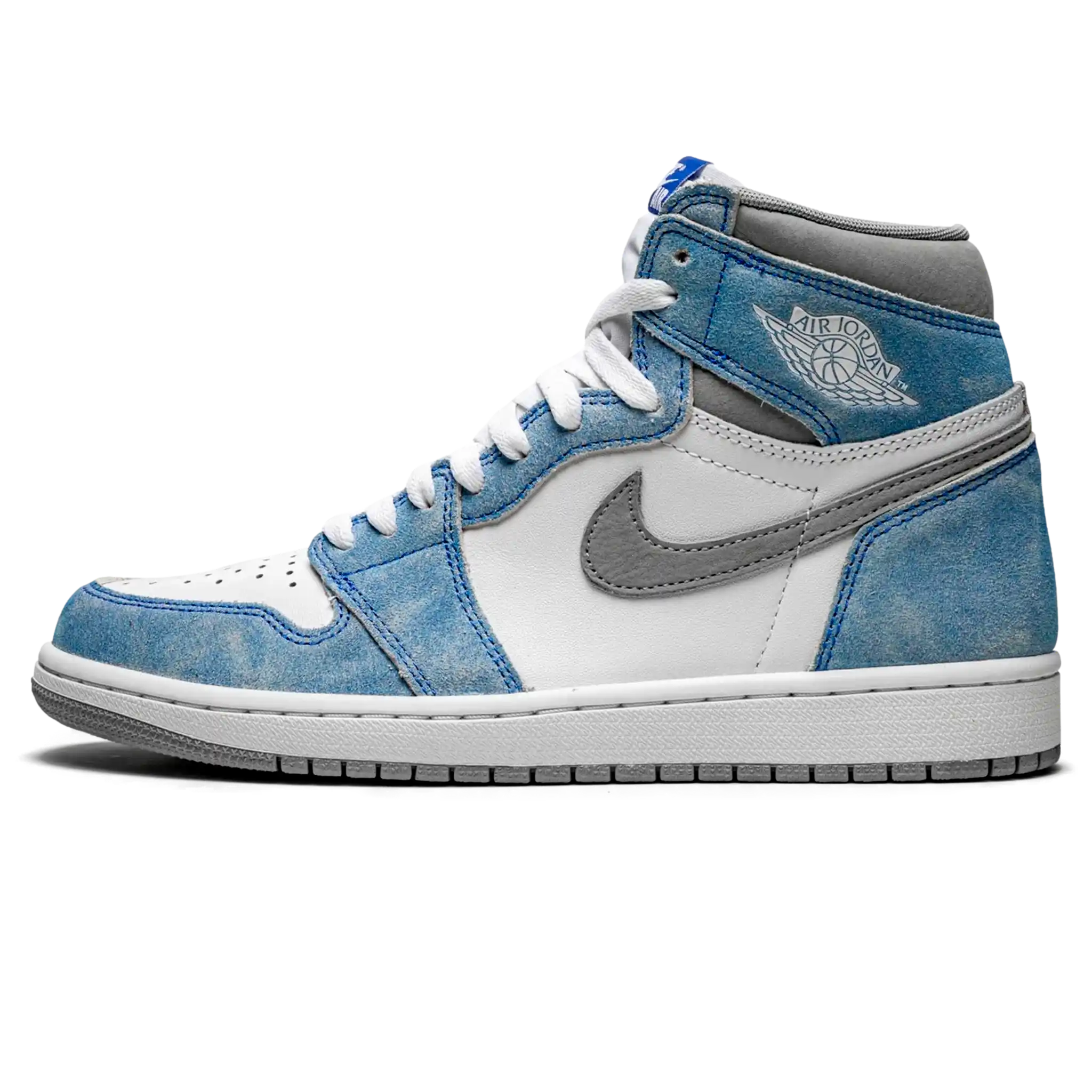 Tênis Air Jordan 1 High "Hyper Royal" Azul / Branco - 555088-402