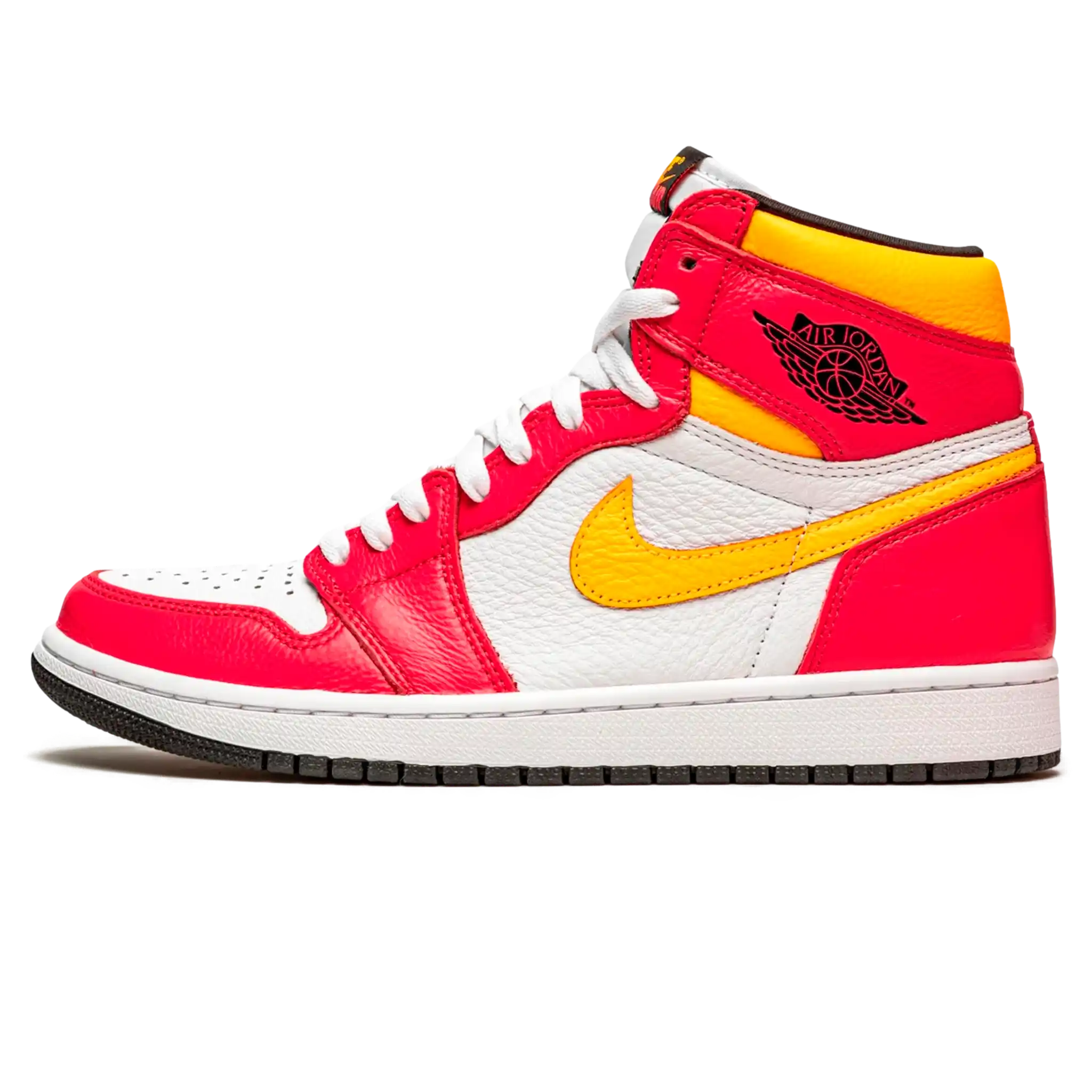 Tênis Air Jordan 1 High "Fusion Red" Rosa / Amarelo - 555088-603