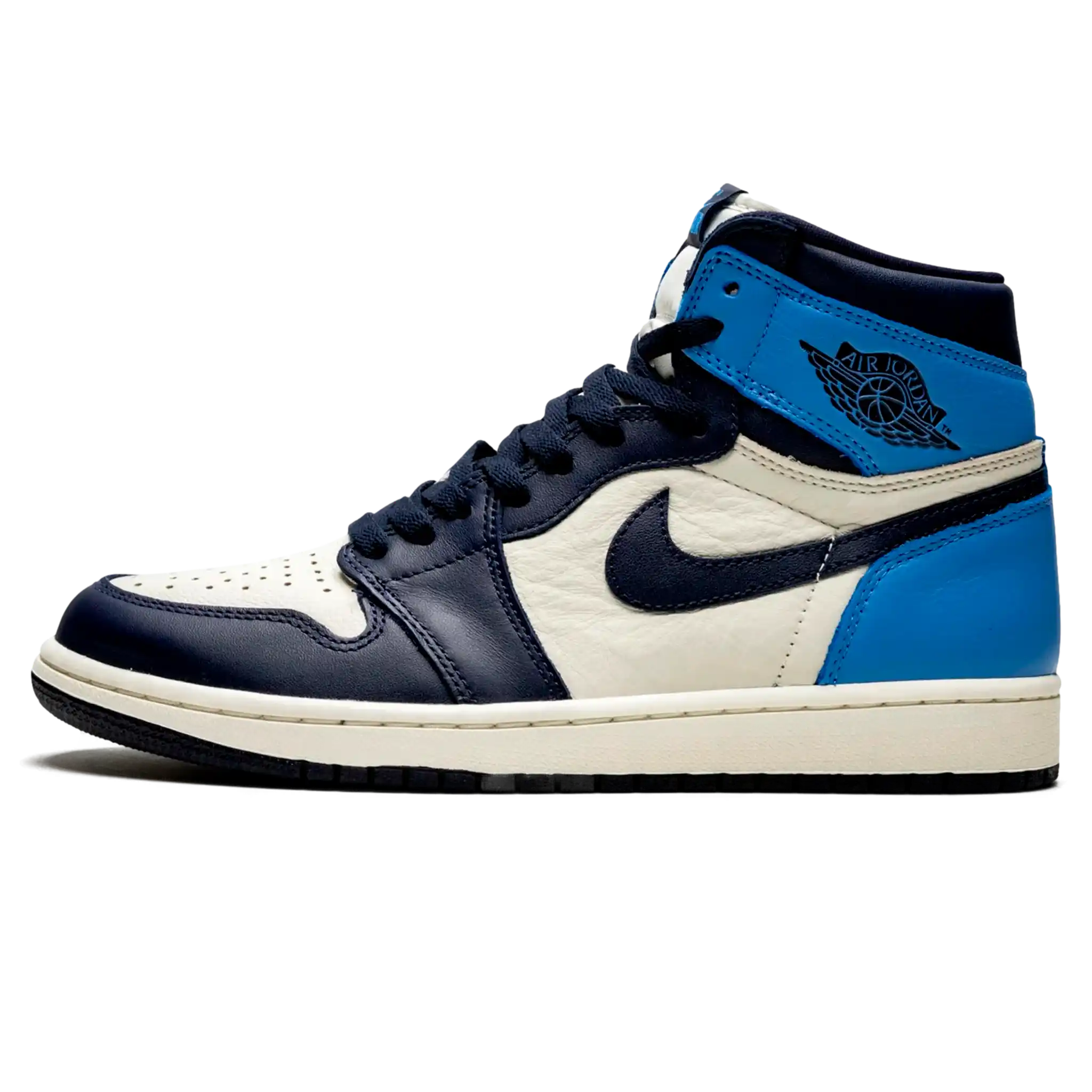 Tênis Air Jordan 1 High "Obsidian" Azul / Branco - 555088-140