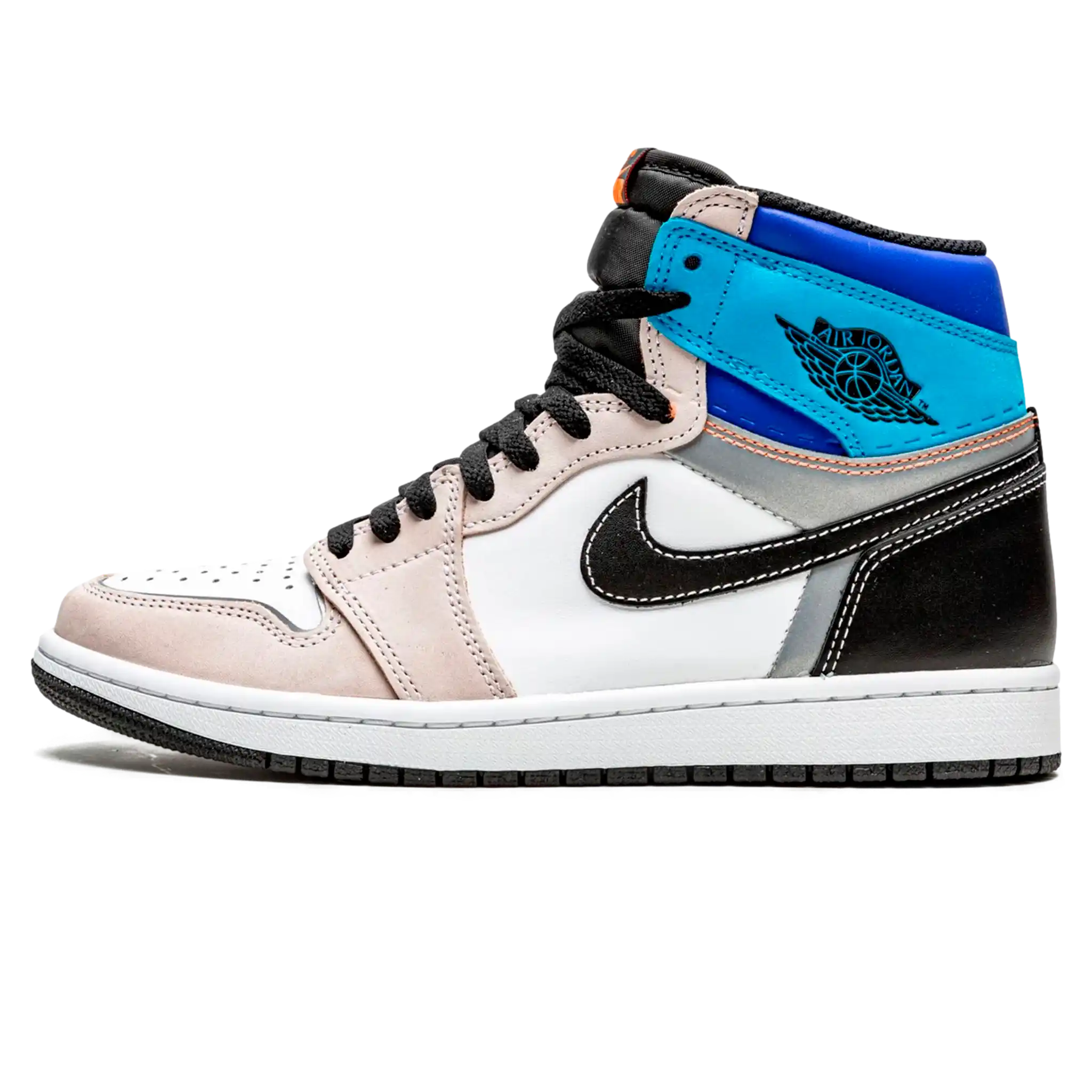 Tênis Air Jordan 1 High "Prototype" Cinza / Azul - DC6515-100