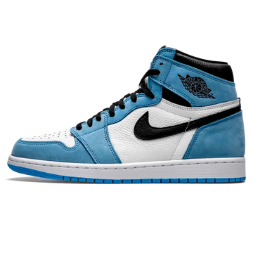 Tênis Air Jordan 1 High "University Blue" Azul / Branco - 555088-134