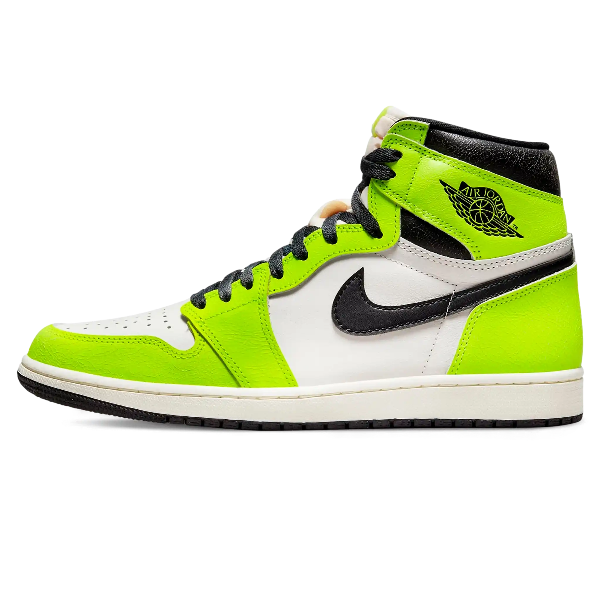 Tênis Air Jordan 1 High "Visionaire Volt" Verde - 555088-702