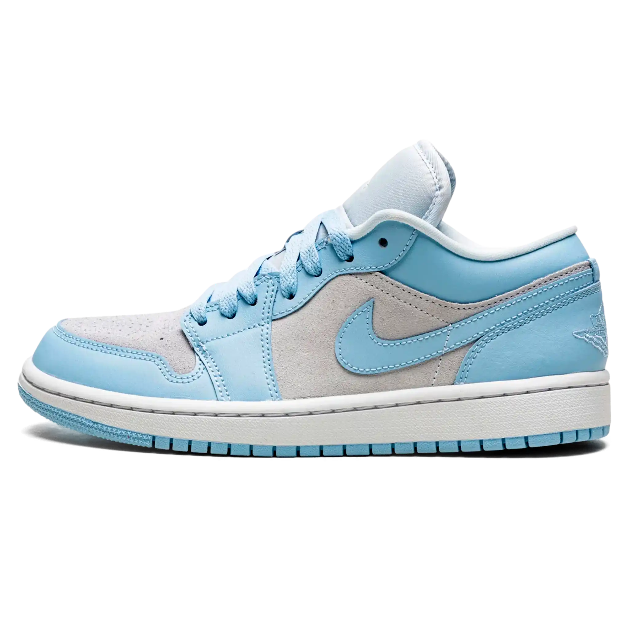 Tênis Air jordan 1 Low Feminino "Aluminium" Azul / Cinza - DC0774-050