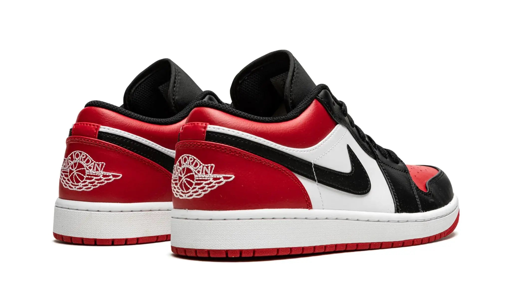 Tênis Air jordan 1 Low "Bred" Preto / Vermelho - 553558-612