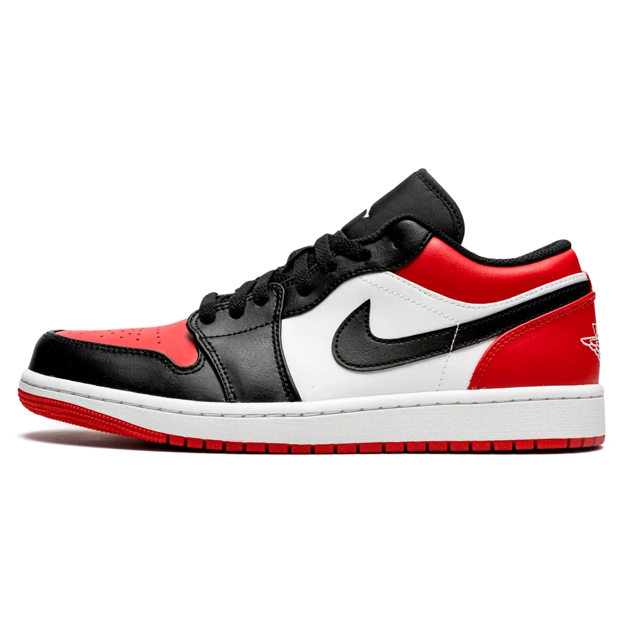 Tênis Air jordan 1 Low "Bred" Preto / Vermelho - 553558-612