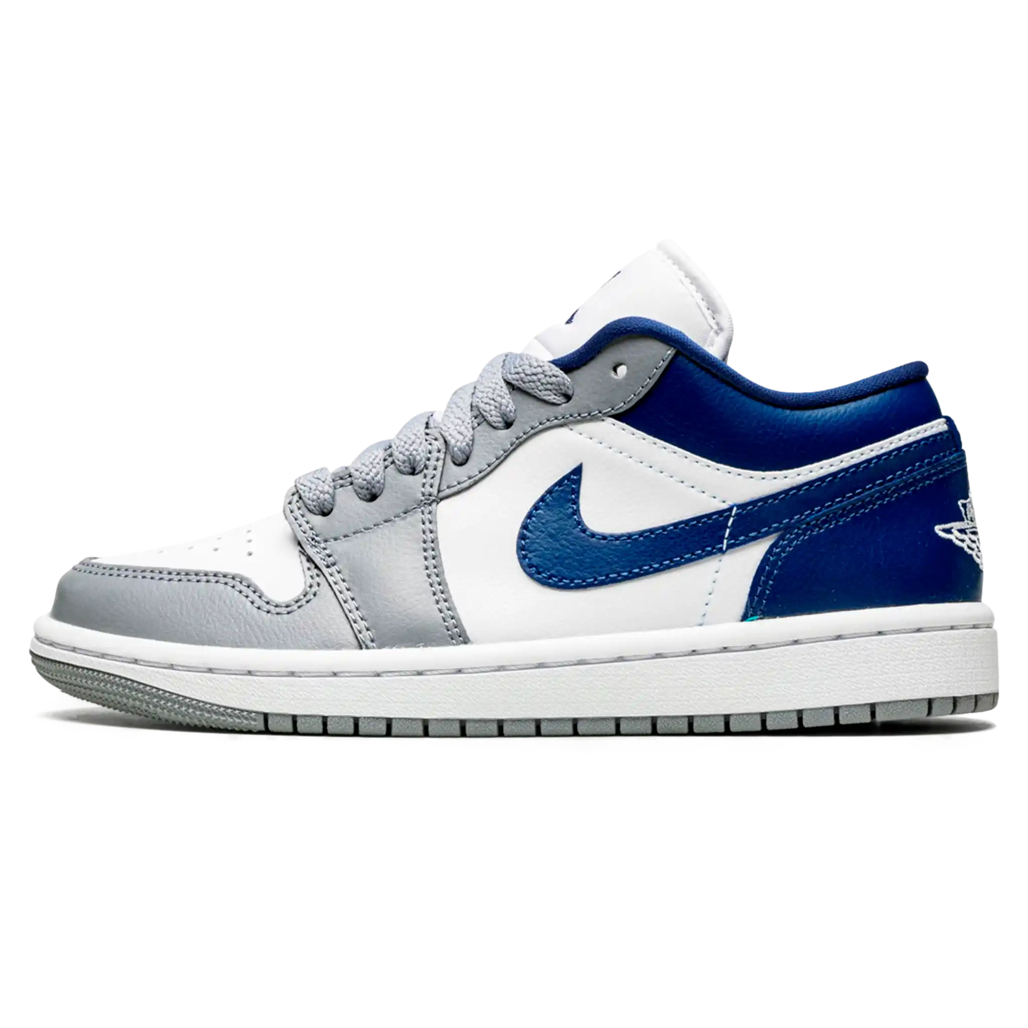 Tênis Air jordan 1 Low Feminino "French Blue" Cinza / Azul - DC0774-042