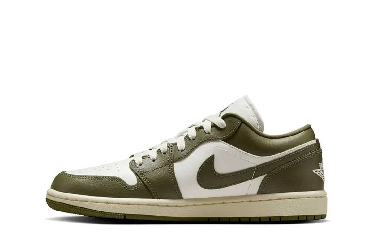 Air Jordan 1 Low Medium Olive Verde