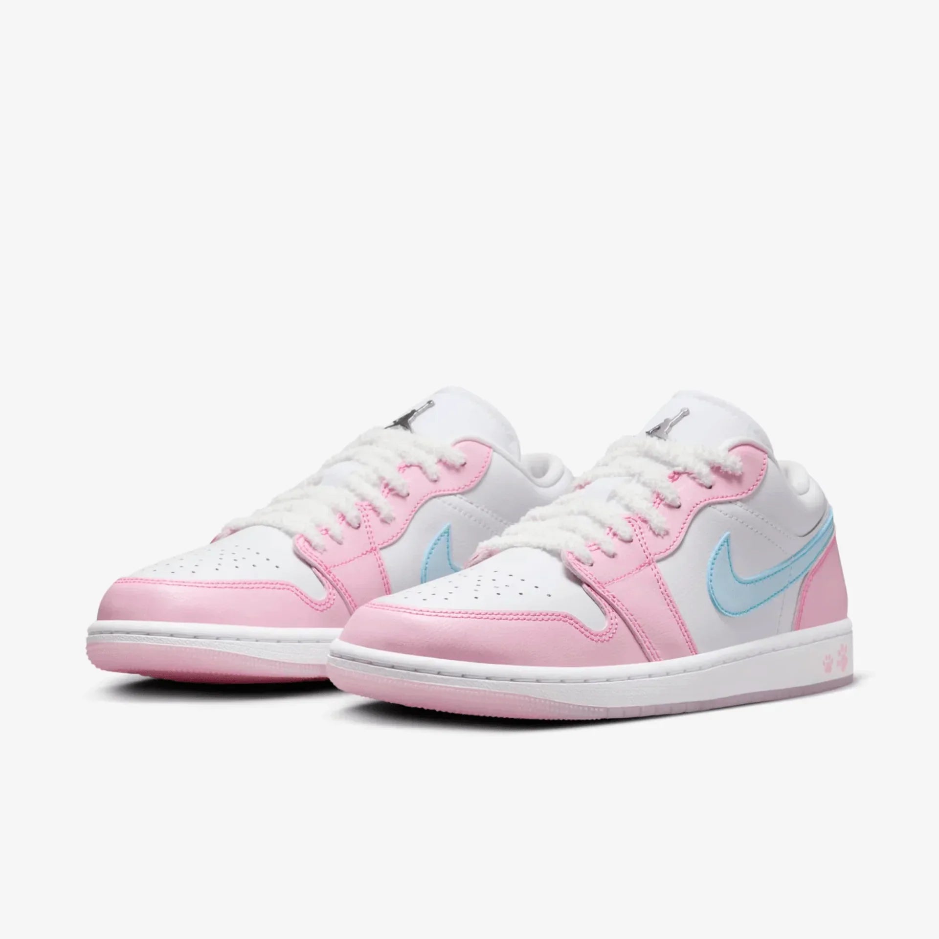 Tênis Air jordan 1 Low Feminino "Paw Print" Rosa - HM3706-141