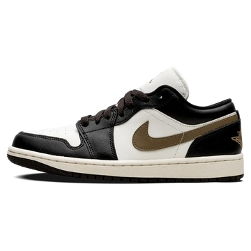 Tênis Air Jordan 1 Low "Shadow Brown" Preto / Dourado - DC0774-200
