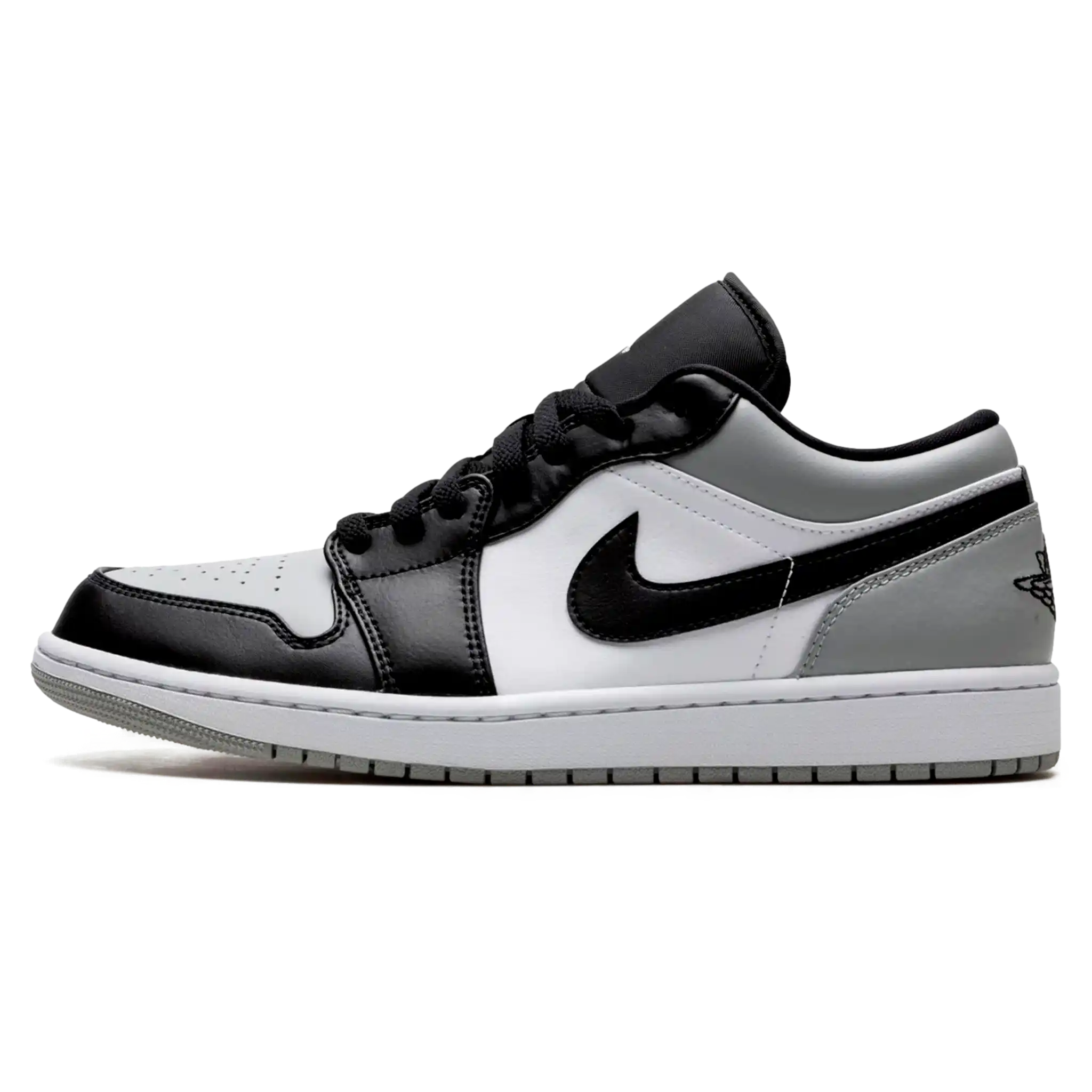 Tênis Air jordan 1 Low Masculino "Shadow Toe" Cinza / Preto - 553558-052
