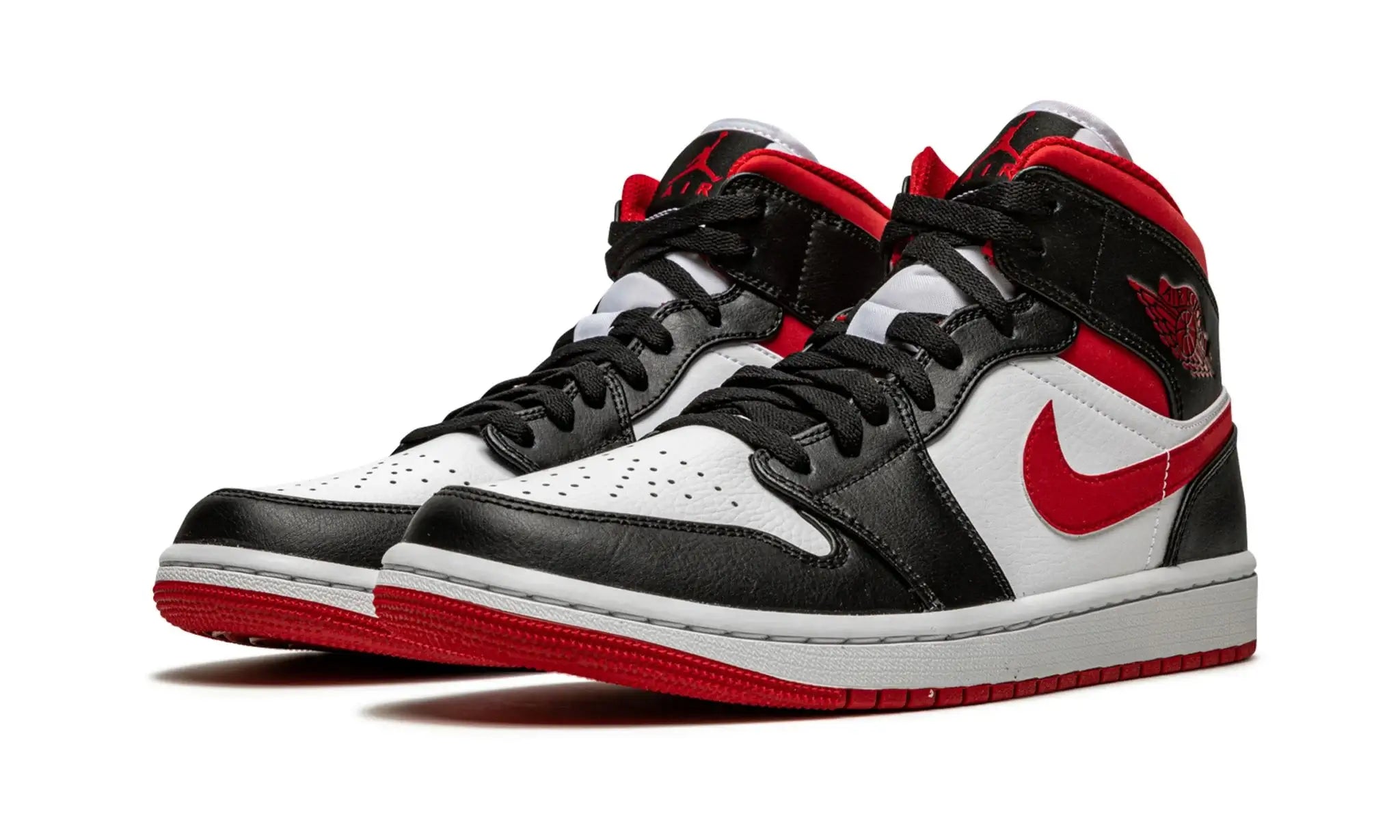 Tênis Air Jordan 1 Mid "Black Gym Red" Vermelho - 554724-122