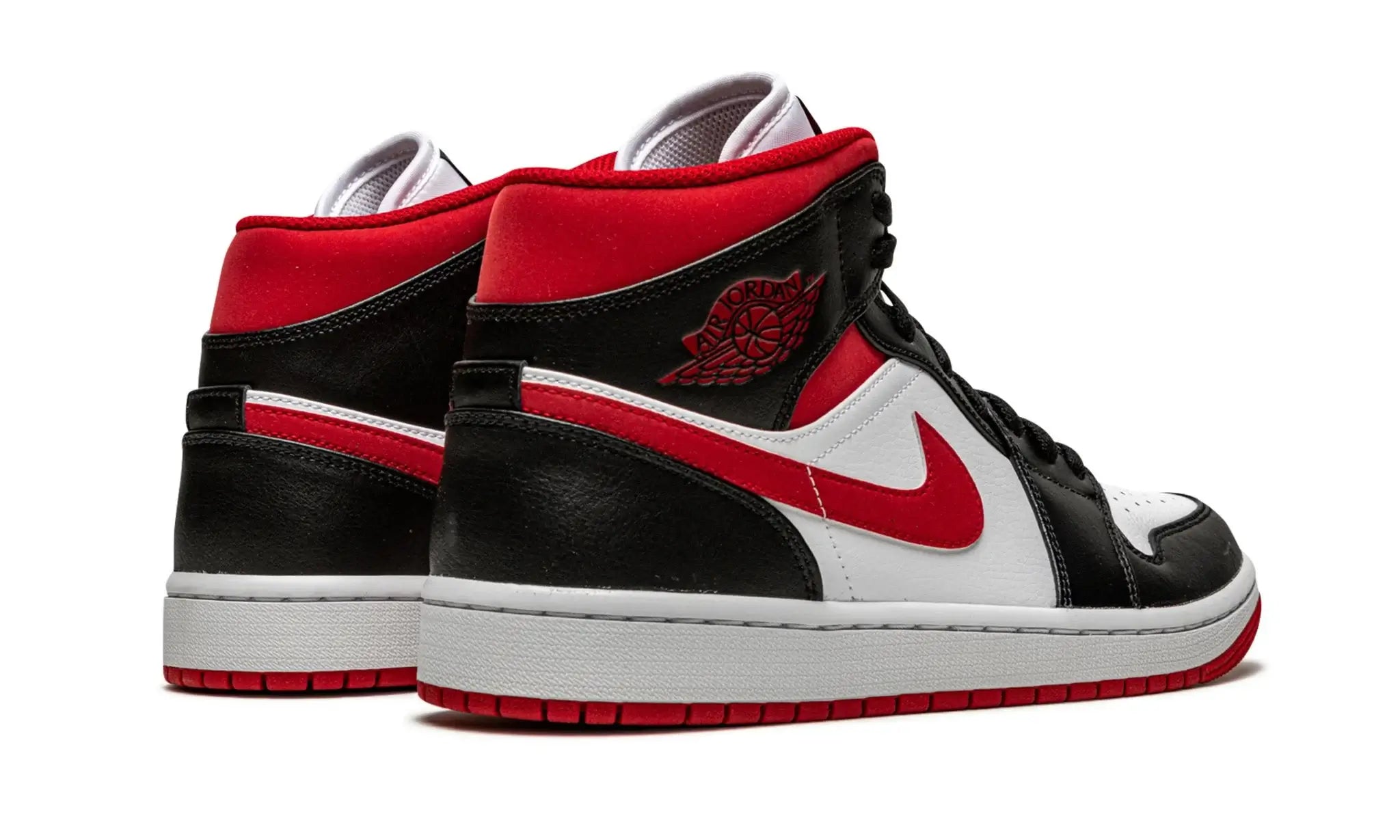 Tênis Air Jordan 1 Mid "Black Gym Red" Vermelho - 554724-122