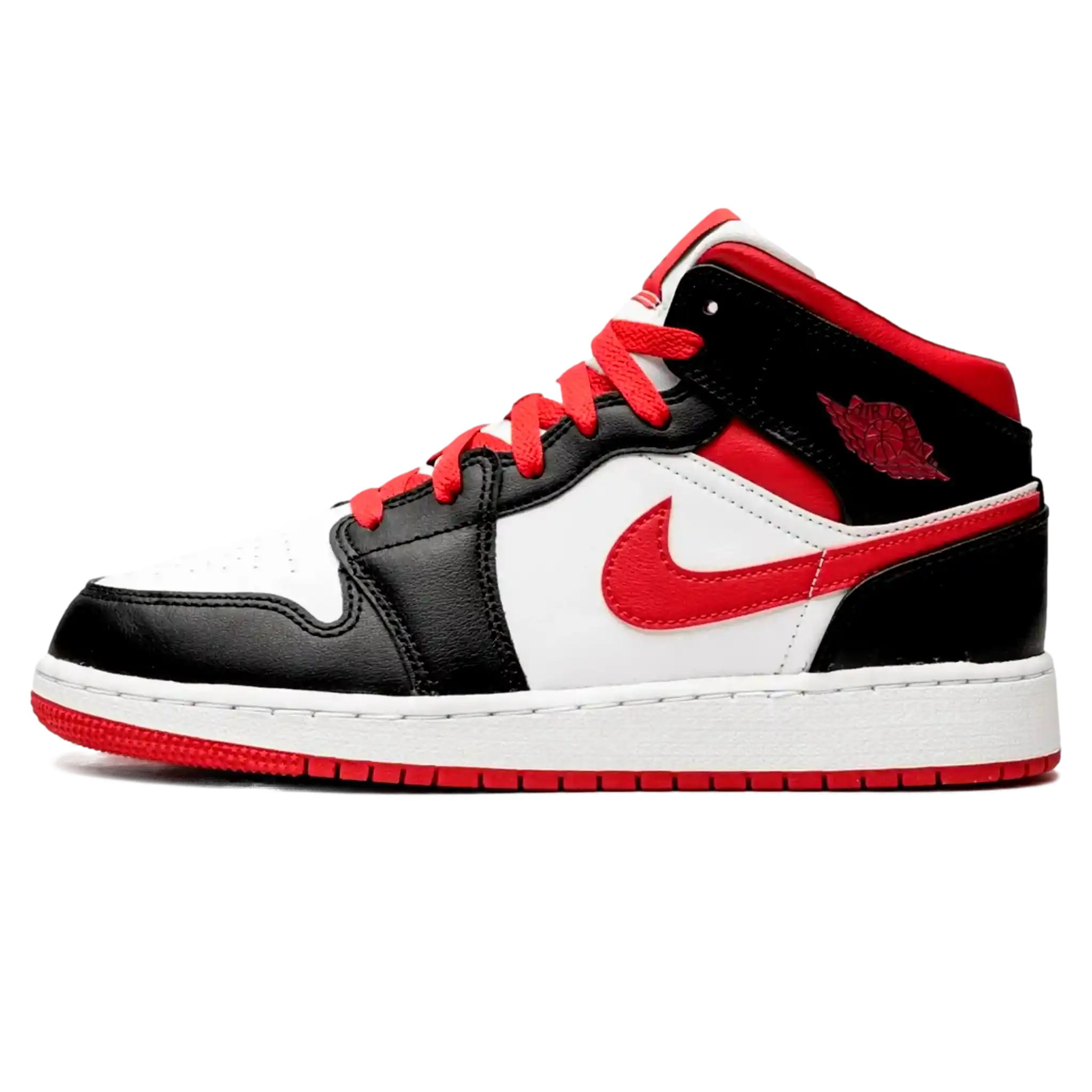 Tênis Air Jordan 1 Mid "Black Gym Red" Vermelho - 554724-122