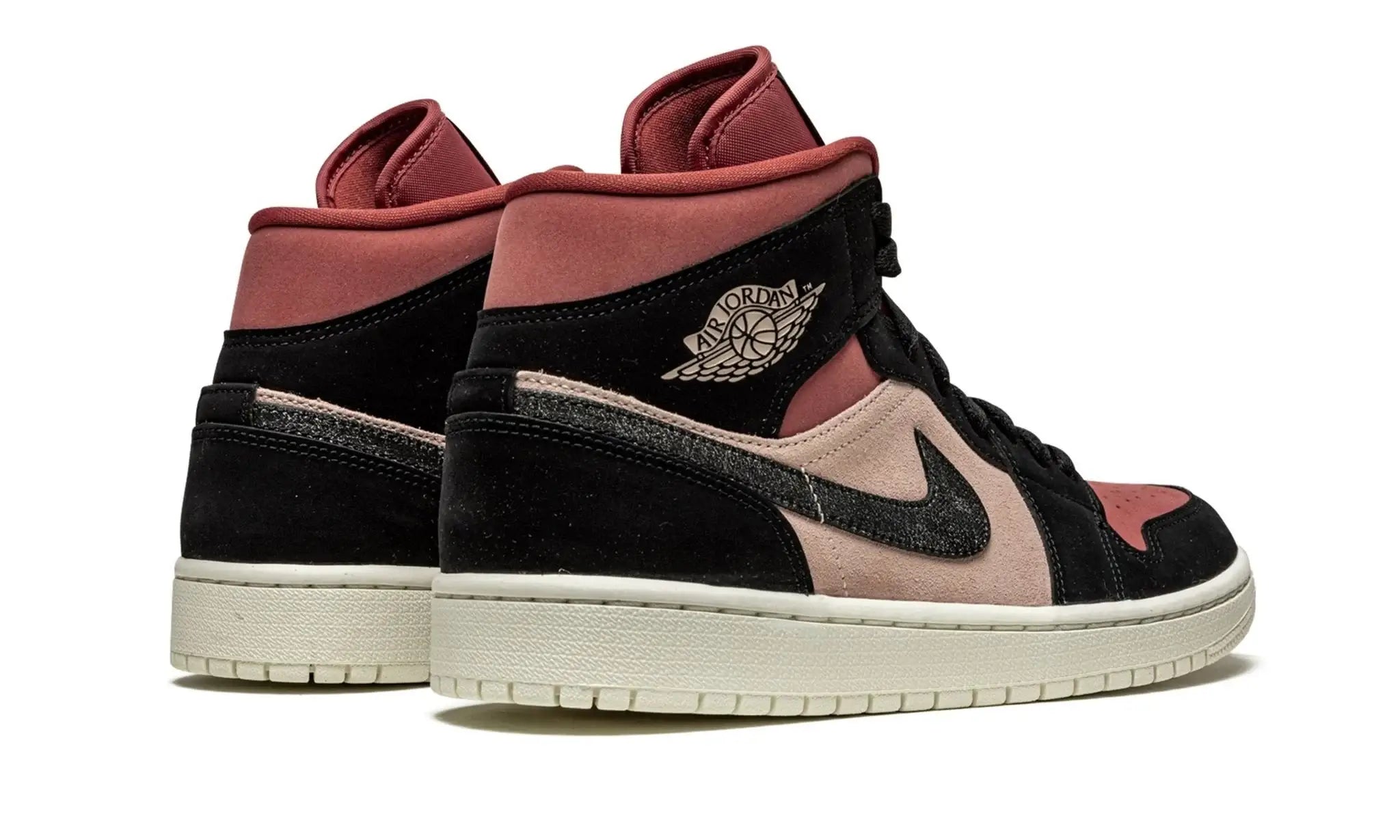 Tênis Air Jordan 1 Mid Feminino "Canyon Rust" Rosa / Preto - BQ6472-202