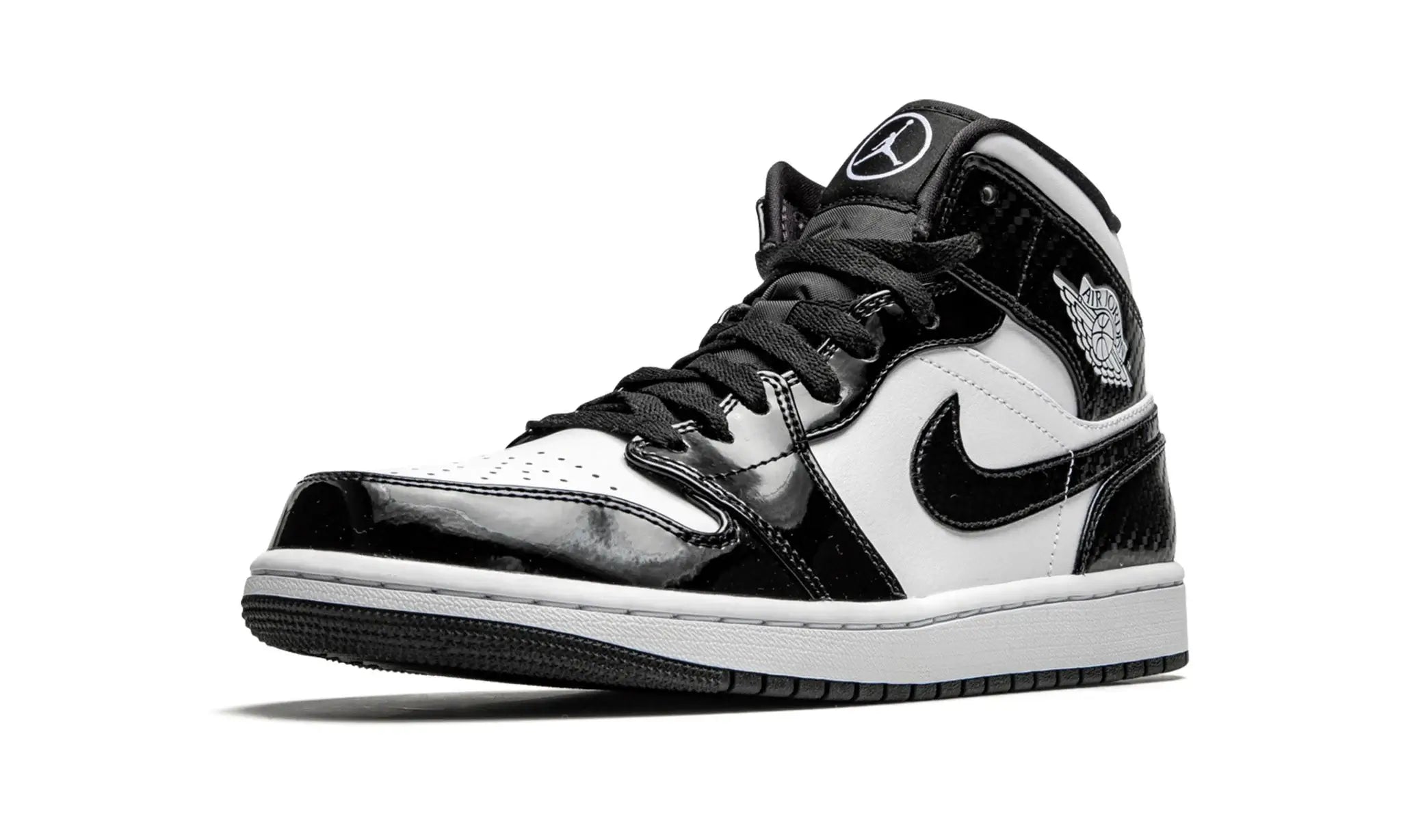 Tênis Air Jordan 1 Mid "Carbon Fiber" Preto / Branco - DD1649-001