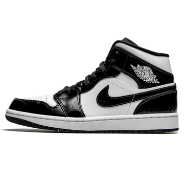 Tênis Air Jordan 1 Mid "Carbon Fiber" Preto / Branco - DD1649-001