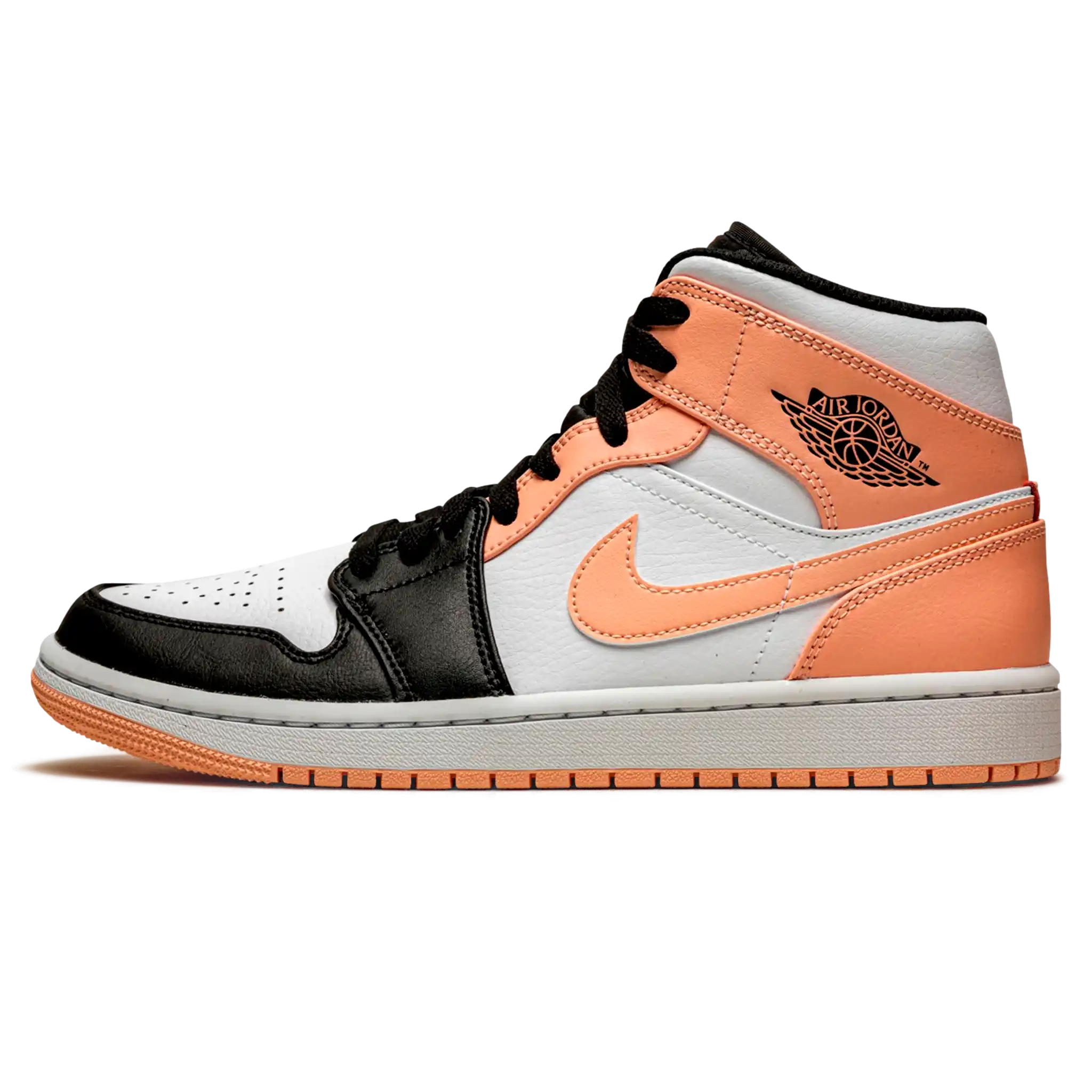 Tênis Air Jordan 1 Mid Feminino "Crimson Tint" Salmão - 554725-133