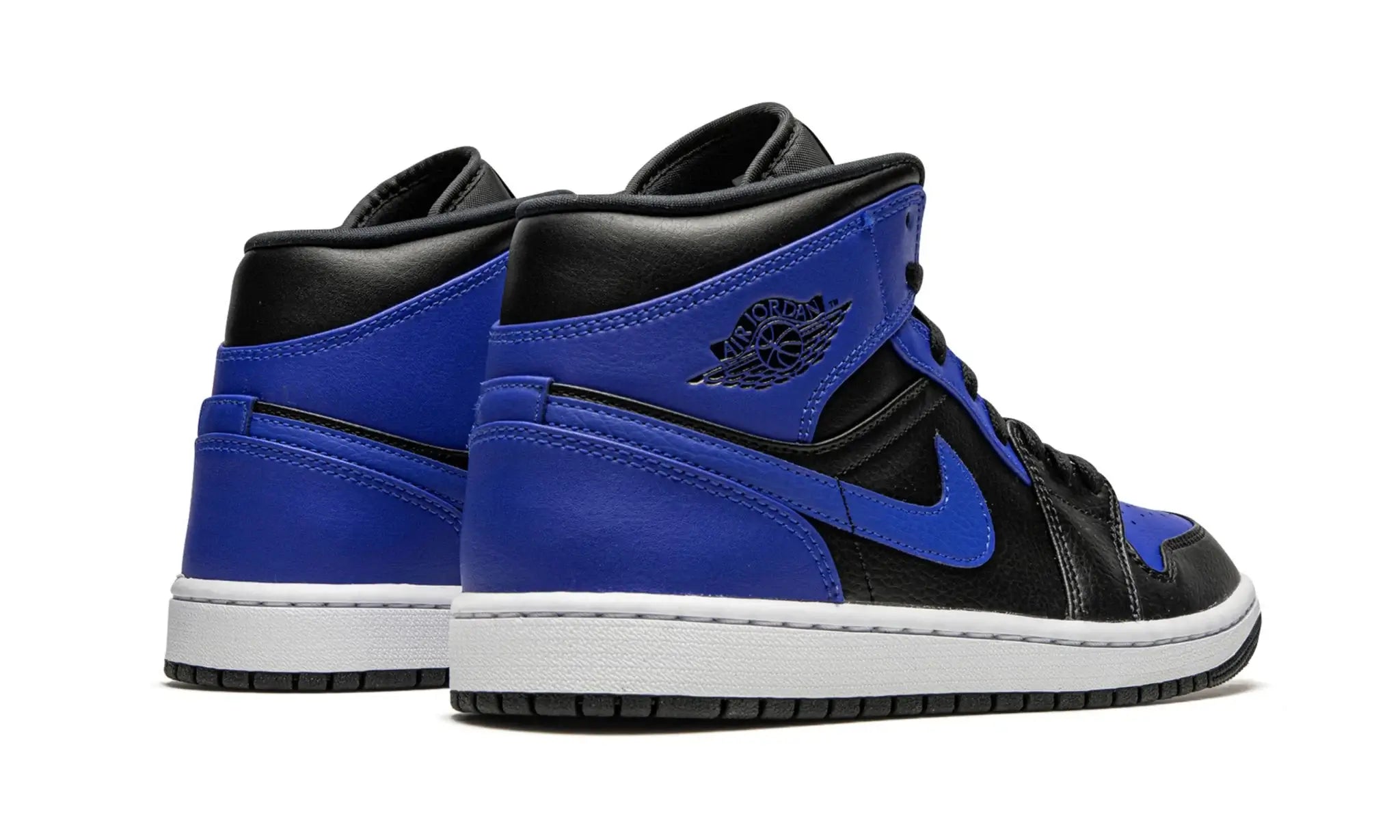 Tênis Air Jordan 1 Mid "Hyper Royal" Azul / Preto - 554724-077
