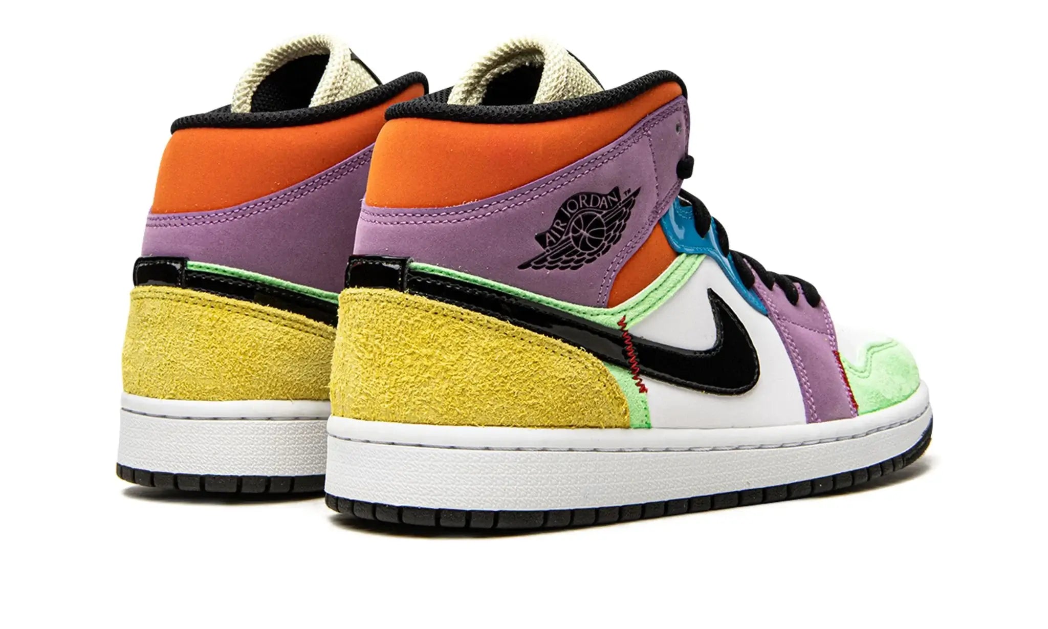 Tênis Air Jordan 1 Mid Feminino "Lightbulb" Colorido - CW1140-100