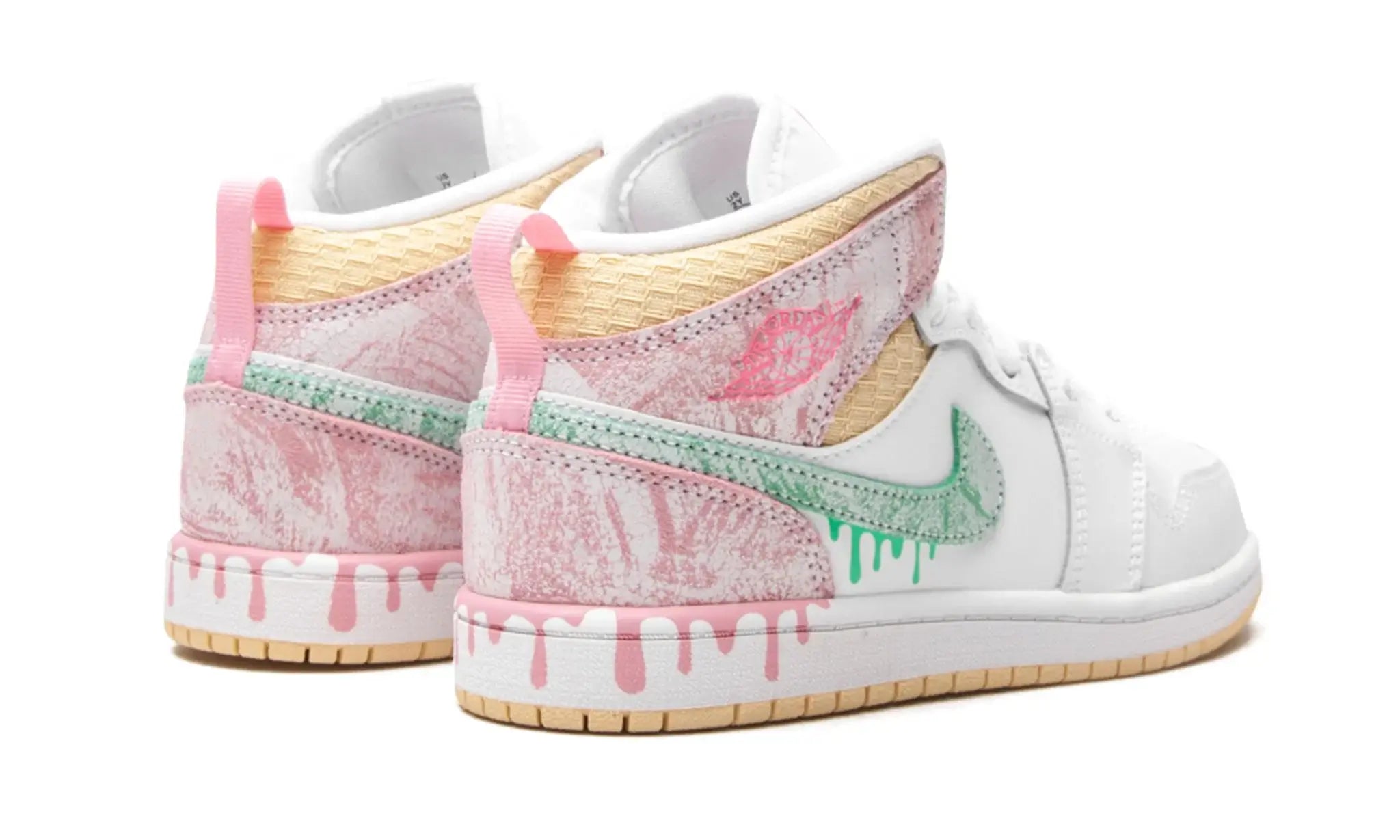 Tênis Air Jordan 1 Mid Feminino "Paint Drip" - DD1666-100