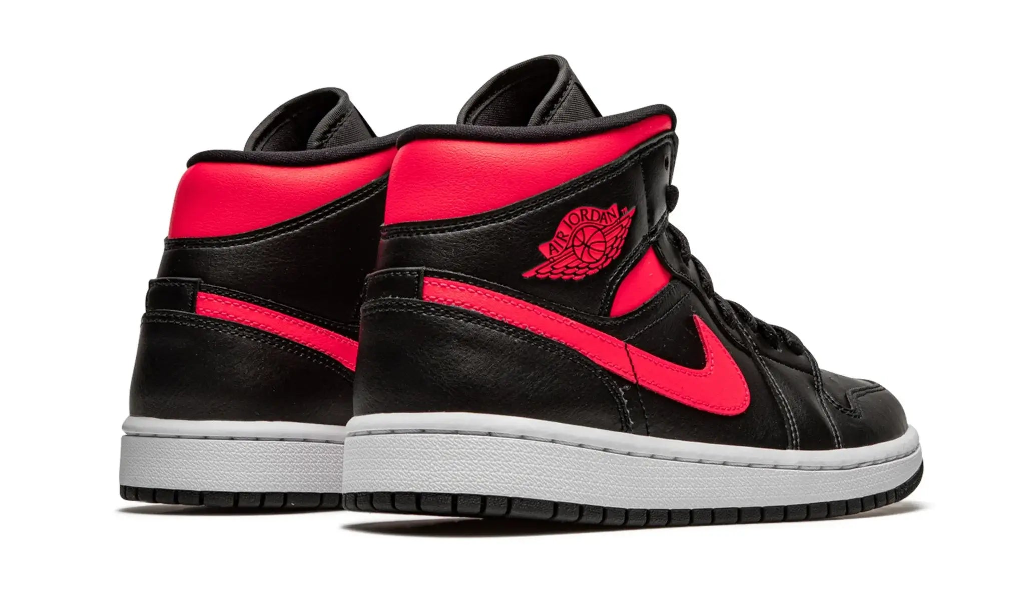 Tênis Air Jordan 1 Mid Feminino "Siren Red" Preto / Rosa - BQ6472-004