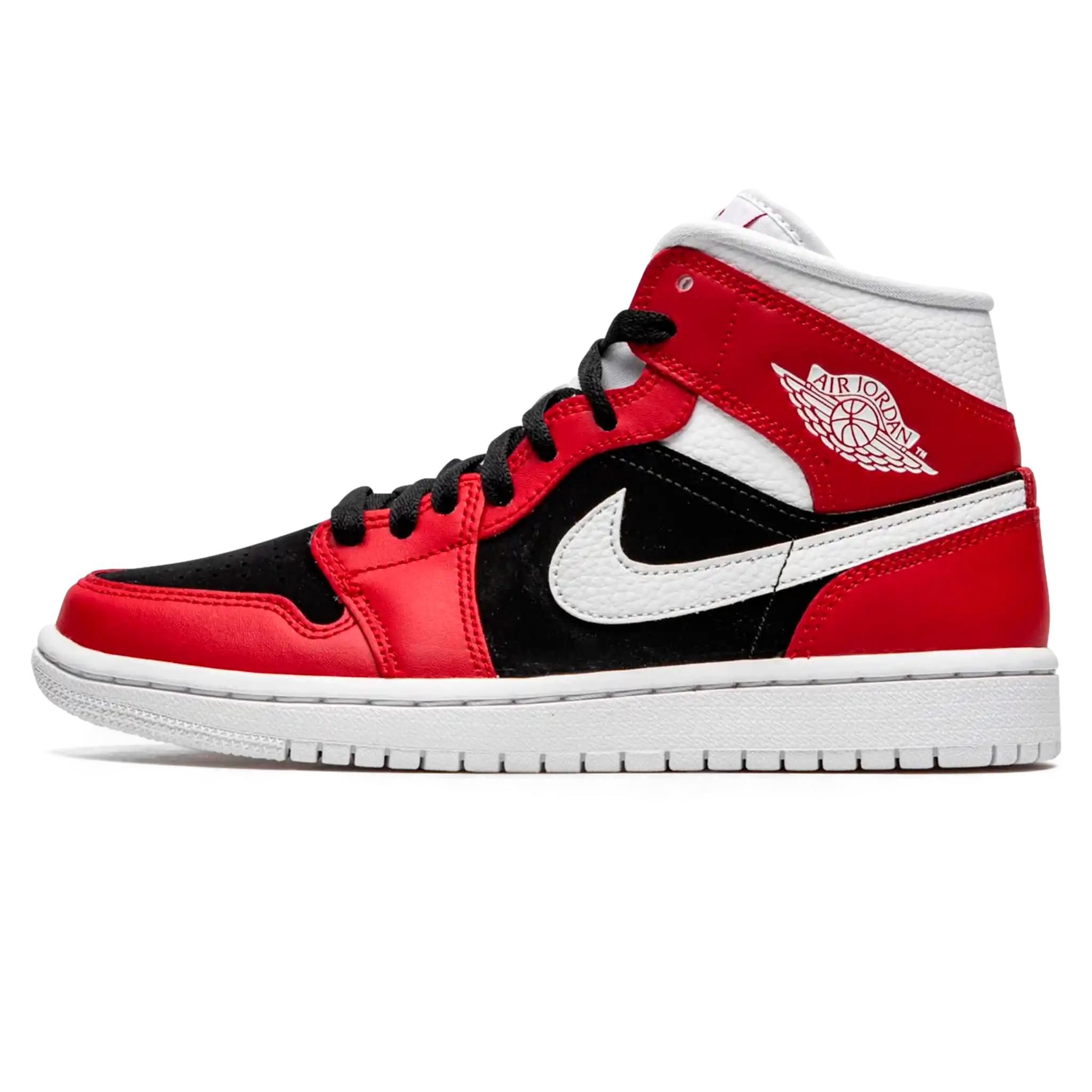 Tênis Air Jordan 1 Mid Feminino "Gym Red" Vermelho / Preto - BQ6472-601