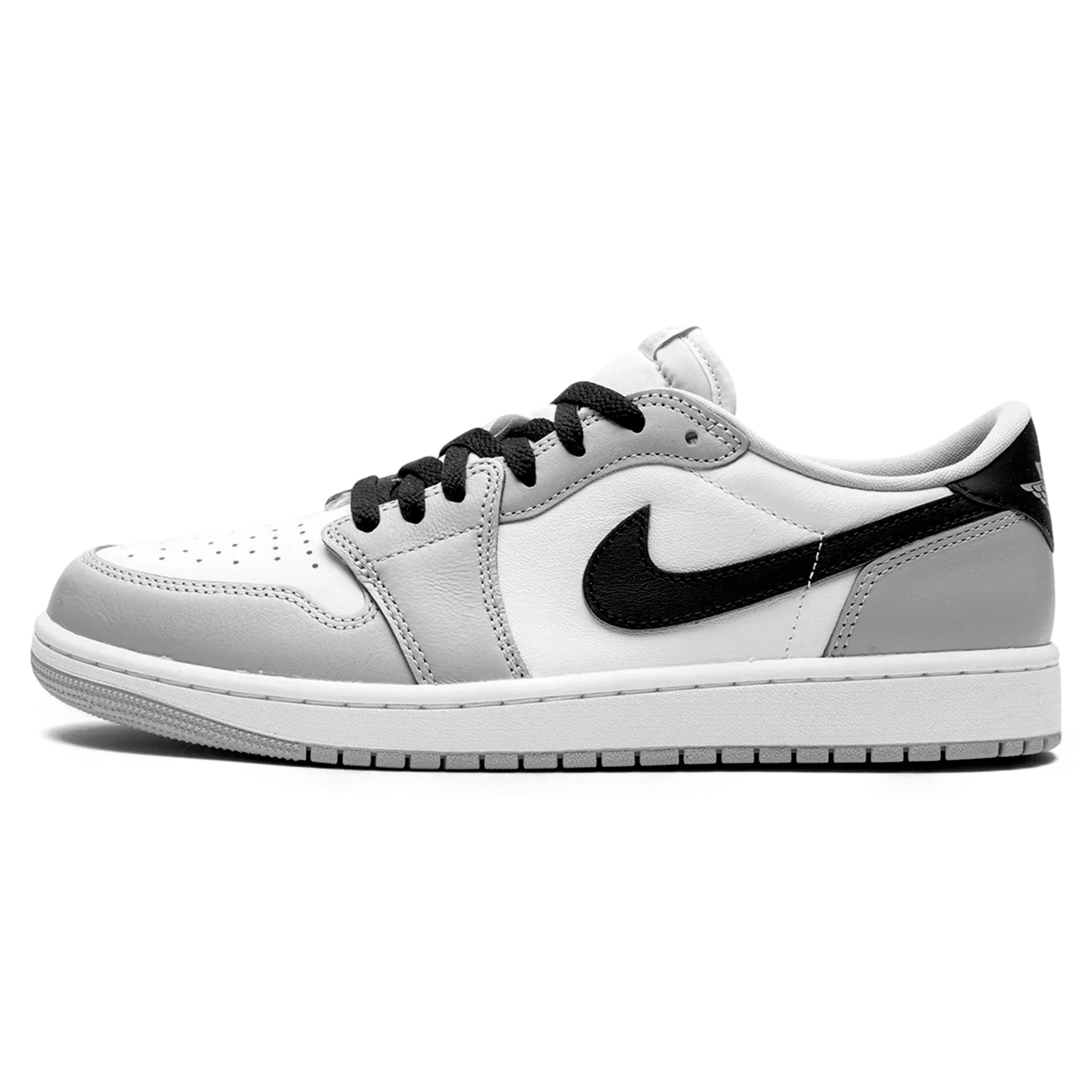 Tênis Air Jordan 1 Low "Barons" Cinza - CZ0790-110