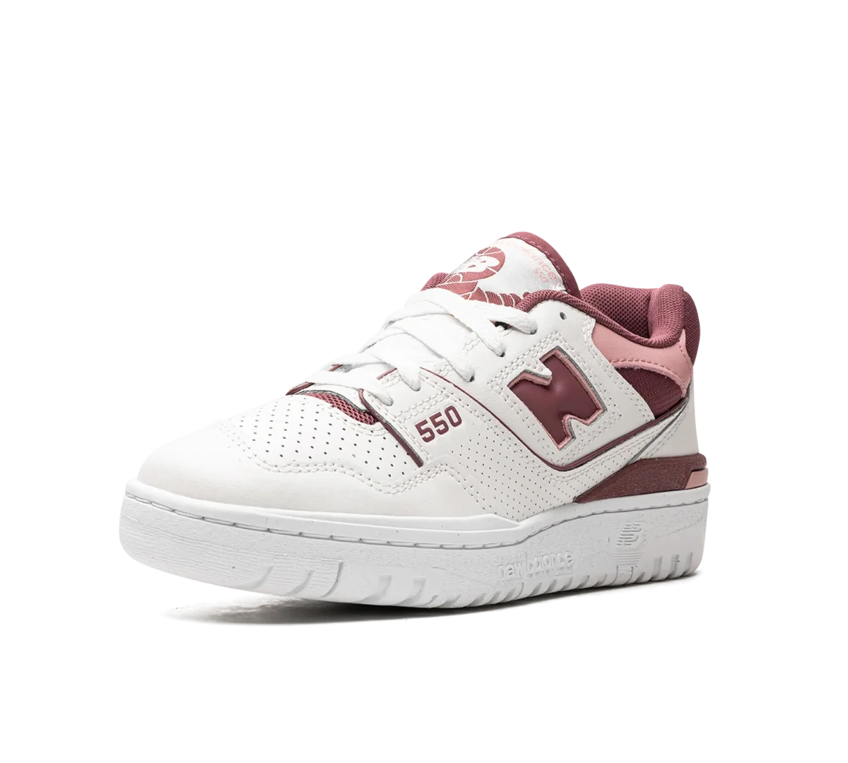 Tênis New Balance 550 'Washed Burgundy' Bordô - BBW550DP